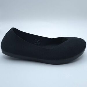 OESH Women's Size 8 Dream Ballet Flats Knit Stretchy Comfort Rounded Toe Black